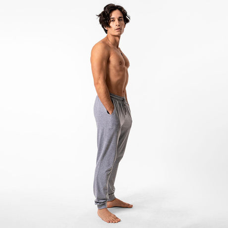 Lounge Life Sleepwear Bottom for Men - Grey Melange