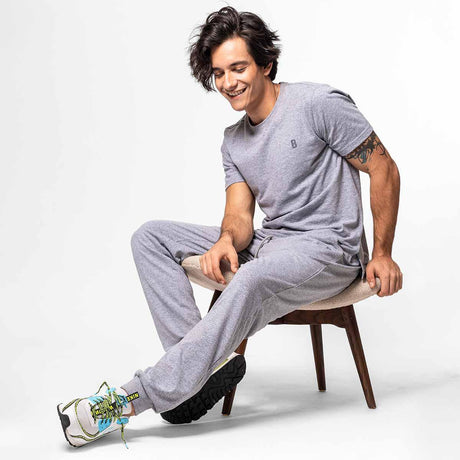 Lounge Life Sleepwear Bottom for Men - Grey Melange