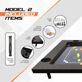STAG GLOBAL FLEX 3-in-1 Multi-Game Table – Chess, Cards & Carrom – Foldable & Sturdy Design for Home, Clubs & Offices