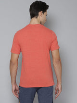 Alcis Men Printed Orange Tshirts