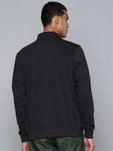 Alcis Men Black Solid Tailored Jacket