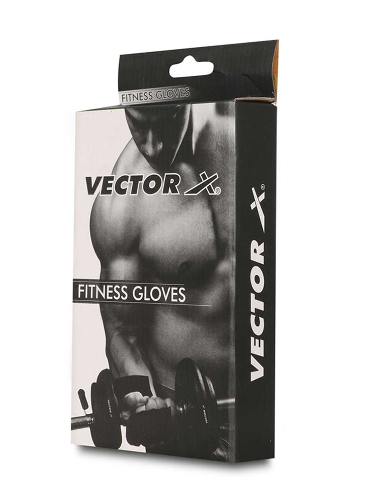 Vector X Majestic Unisex Leather Gym Gloves for Men and Women Professional Weightlifting, Fitness Training and Workout Gym | with Half-Finger Length, Wrist Wrap for Protection