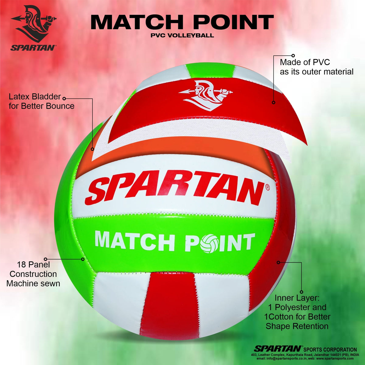 Match Point Frame Spartan Match Point PVC Volleyball | KIBI Sports – KIBI SPORTS