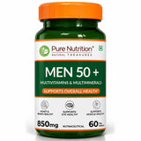 Men 50+ Multivitamins & Multiminerals 60 Veg Tablets | Senior Wellness - Nutrition by Pure Nutrition