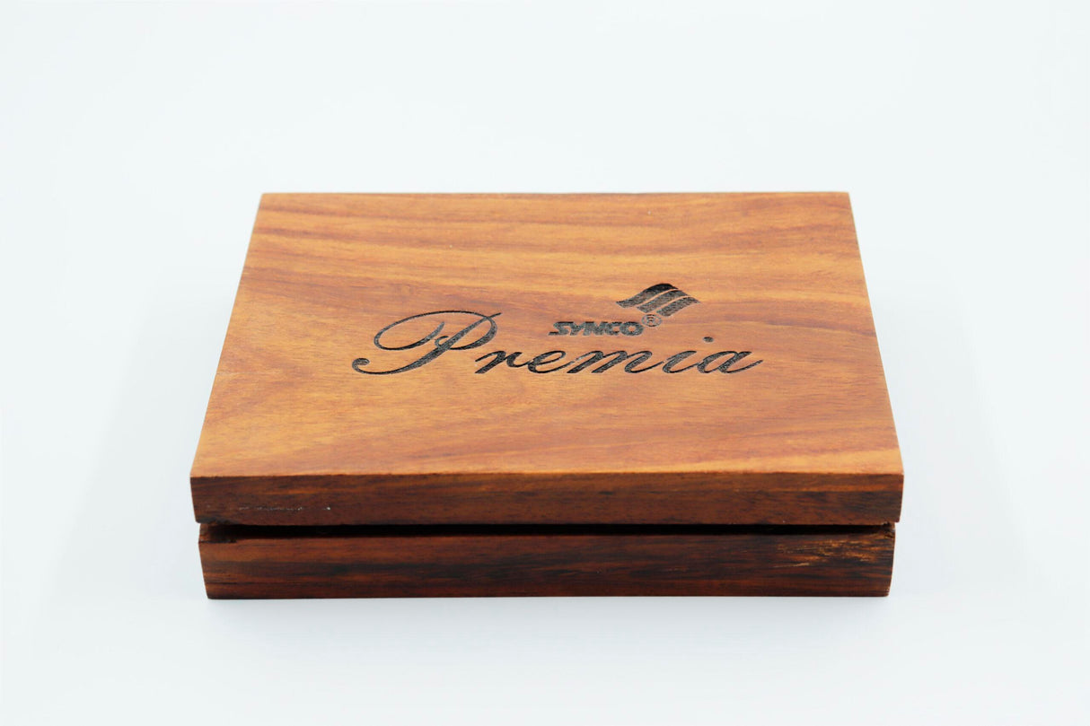Synco Premia Carrom Board Coins in Sheesham wooden Box
