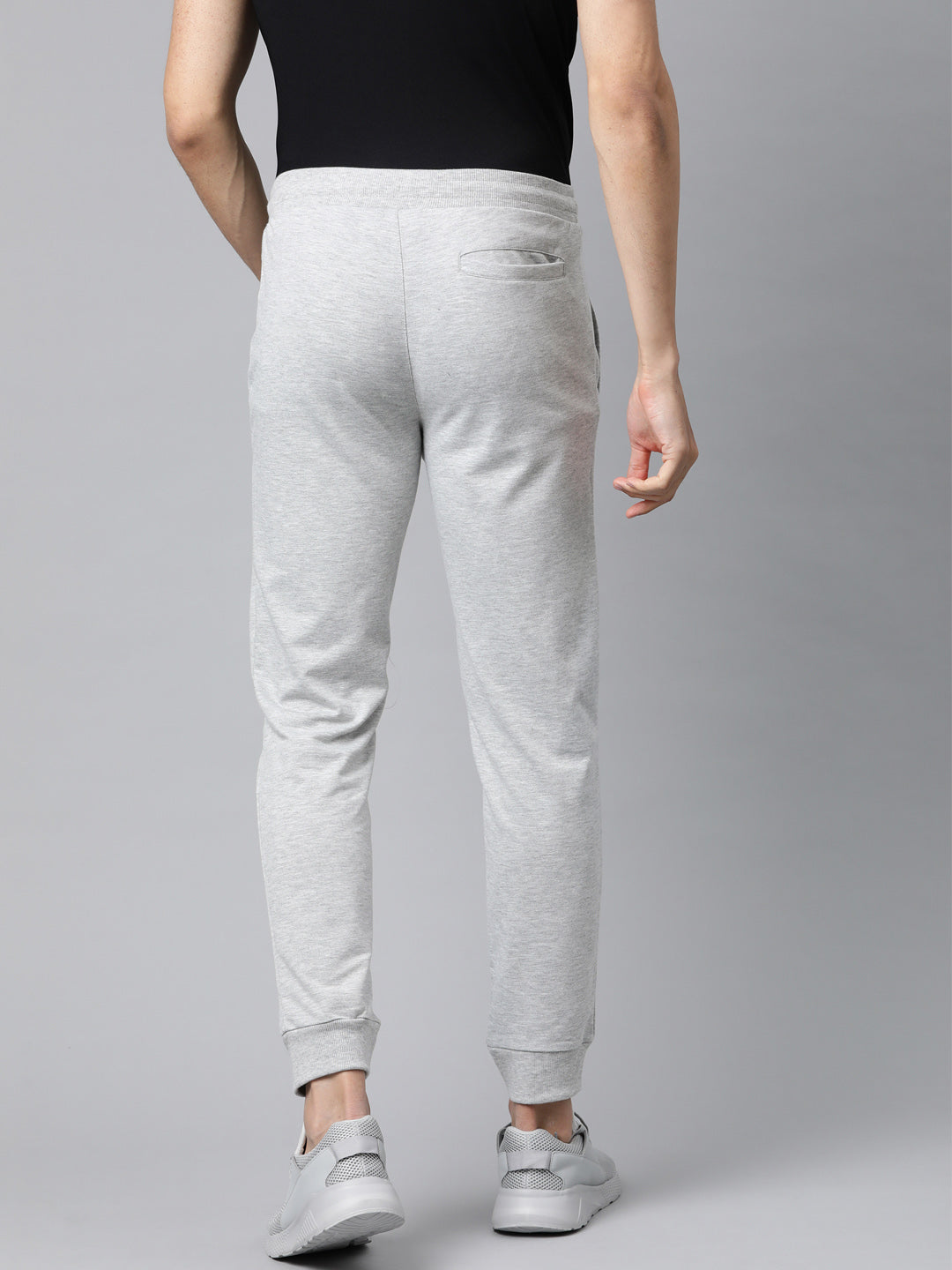 Alcis Men Grey Melange Solid Joggers