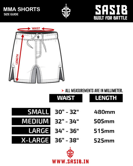 SASIB Solid MMA Shorts - Blue
