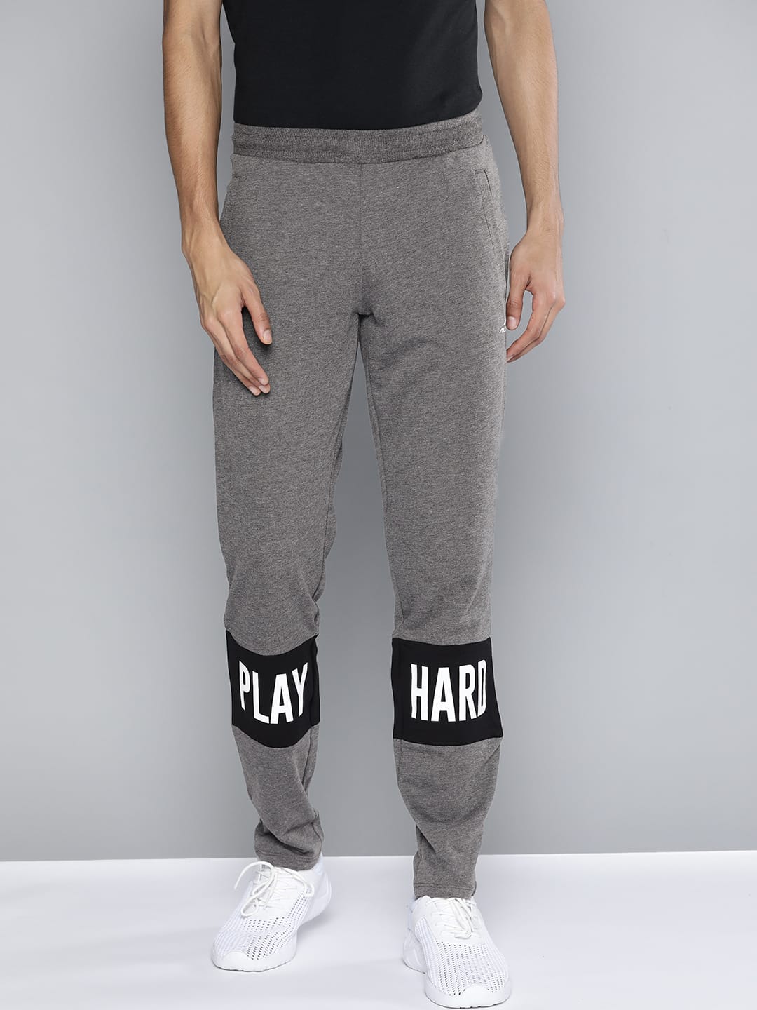 Alcis Men Grey Solid Regular Fit Jogger