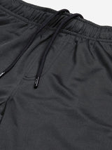 Alcis Men Charcoal Grey Black Solid Slim Fit Mid-Rise Track Pants