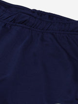 Alcis Men Navy Blue Solid Slim Fit Mid-Rise Track Pants