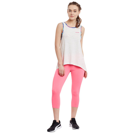 Alcis Women Off-White Solid Tank Top | Alcis