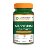 Magnesium L-Threonate  Brain, Memory & Focus Support | 30 Veg Capsules - Nutrition by Pure Nutrition