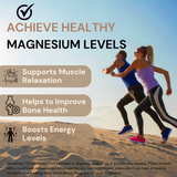 Magnesium Glycinate with Zinc | 350 mg Blend | Magnesium Glycinate, Zinc & Phaseolus Radiatus Extract | Daily Muscle, Bone & Nerve Support