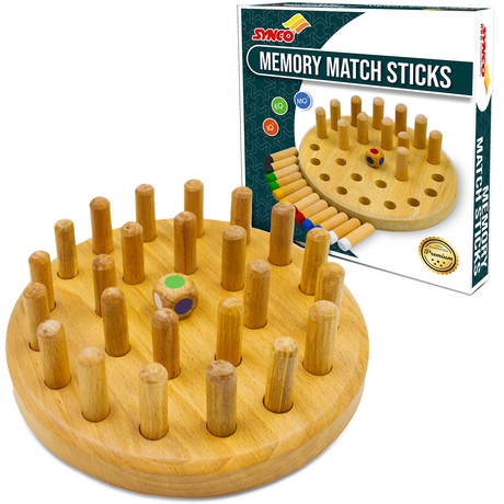 Memory Game - Colour Matching games (wooden) | Synco - wooden memory chess game