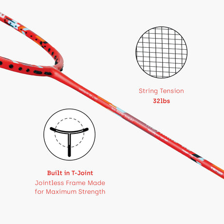 METHANE 1.0 Red | Tanso Racquets