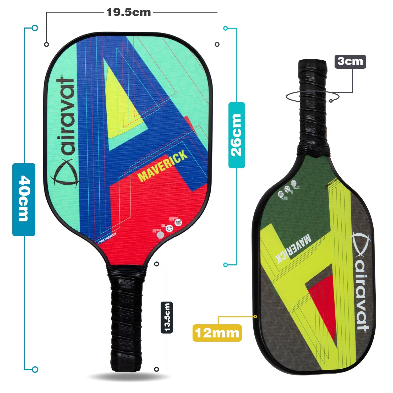 MAVERICK PICKLEBALL PADDLE 7410 WITH BAG