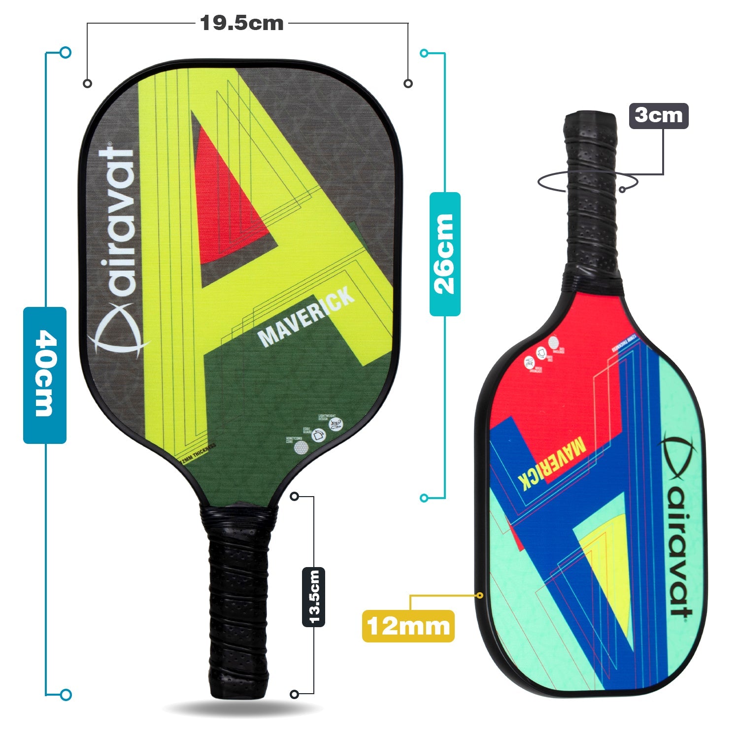 MAVERICK PICKLEBALL PADDLE 7410 WITH BAG