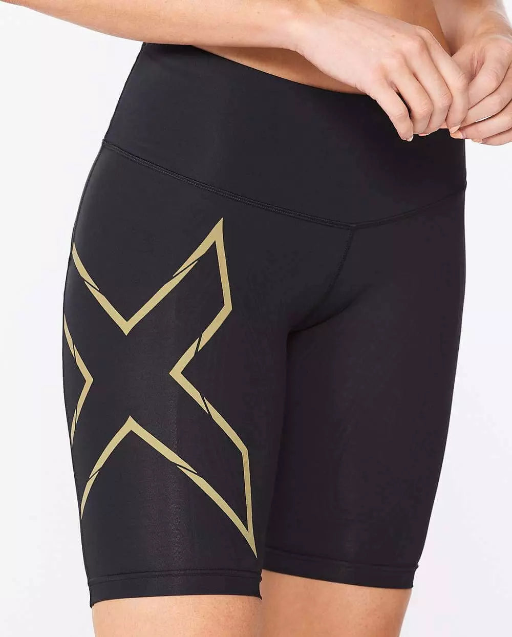 2XU Light Speed Mid-Rise Compression Women Running Shorts