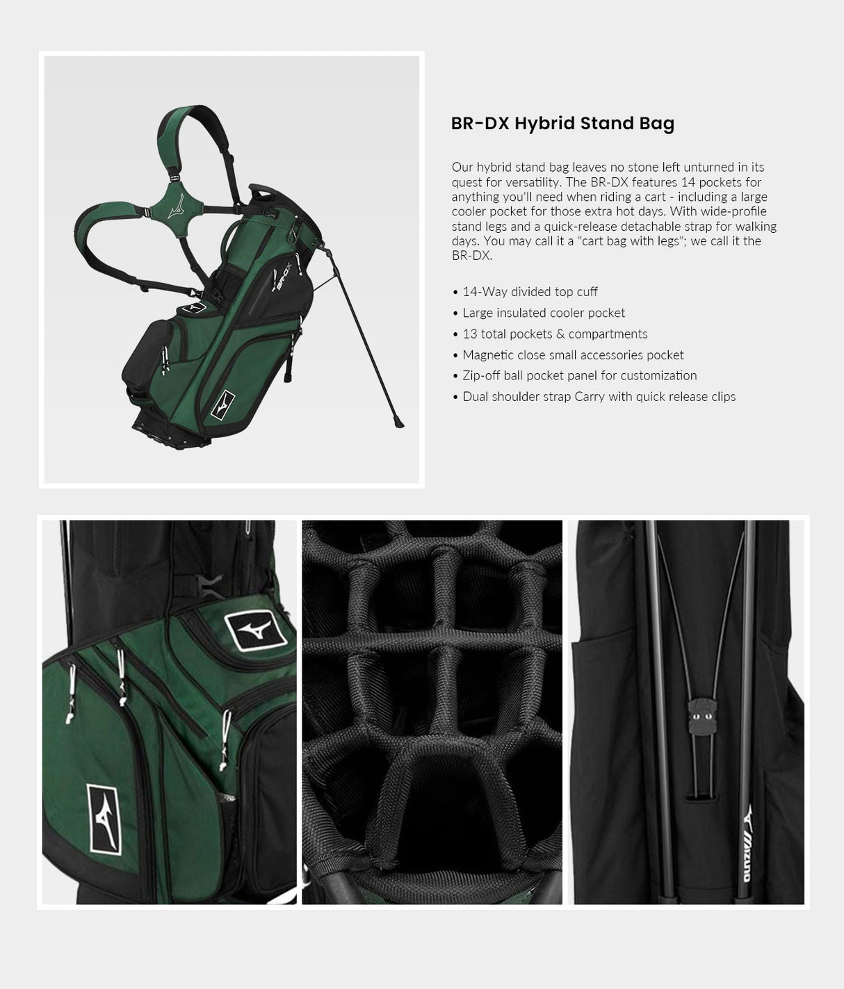Mizuno BR-DX Hybrid Stand Bag