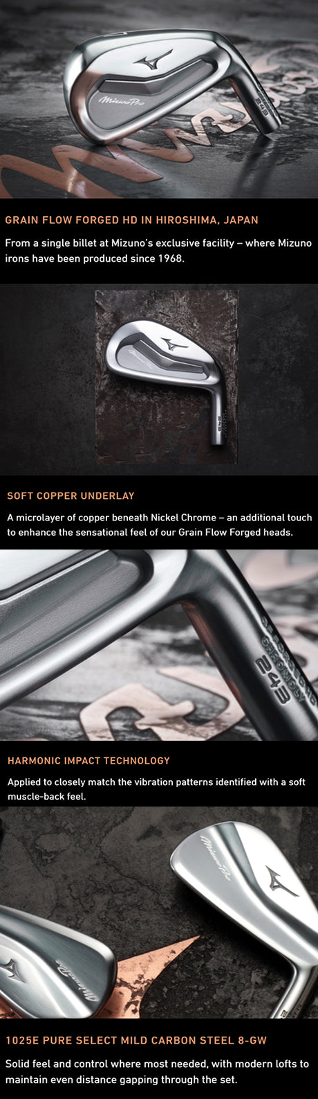 Mizuno Pro 243 (4-P) Steel Irons