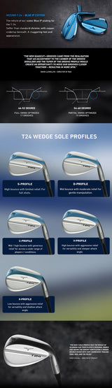 Mizuno T-24 Steel Wedge - Soft White Satin
