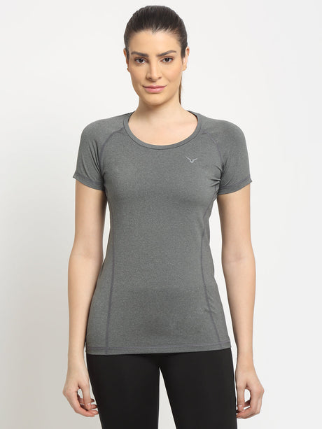 Invincible Women’s Stretch Round Neck Solid Tee | K.L. Mahajan & Sons (Invincible)