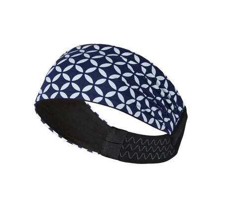 Sports Headband For Men and Women (Navy Spiral)