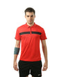 STAG GLOBAL Stripe  Men's Athletic Fit Polo T-Shirt | Solid Sportswear for Active & Casual Use