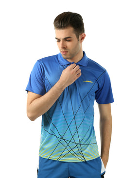 STAG GLOBAL Linea Men's Athletic Fit Polo T-Shirt | Solid Sportswear for Active & Casual Use