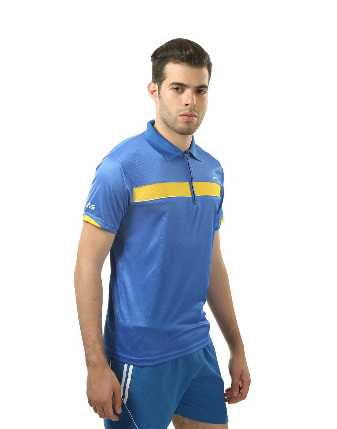 STAG GLOBAL Stripe Bold Men's Polo T-Shirt – 100% Polyster | Breathable and Comfortable Sportswear