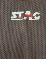 STAG GLOBAL Flex  Men’s Sports T-Shirt – Dark Grey | Breathable, Quick-Dry Activewear