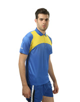 STAG GLOBAL Graphic Men’s Dual-Tone Polo Collar – Bold Design T-shirt | 100% Polyster | Breathable and Comfortable Sportswear
