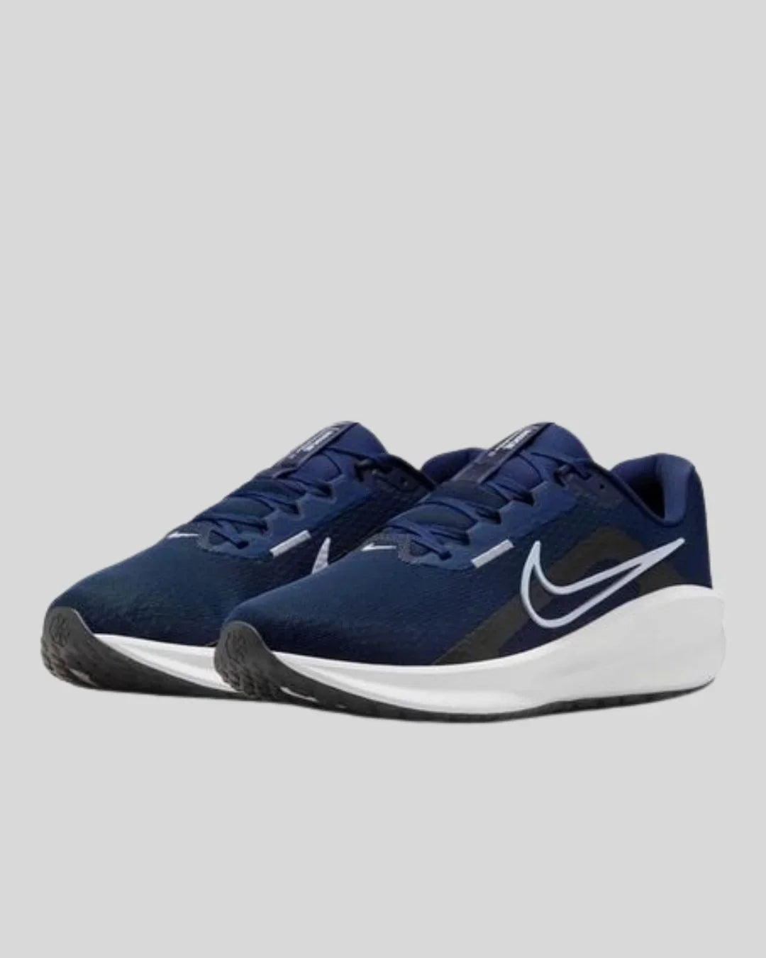 NIKE Downshifter 13 Men Road Running Shoes - Midnight Navy Pure Platinum-Black-White