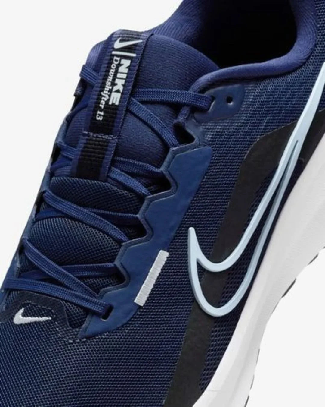 NIKE Downshifter 13 Men Road Running Shoes - Midnight Navy Pure Platinum-Black-White