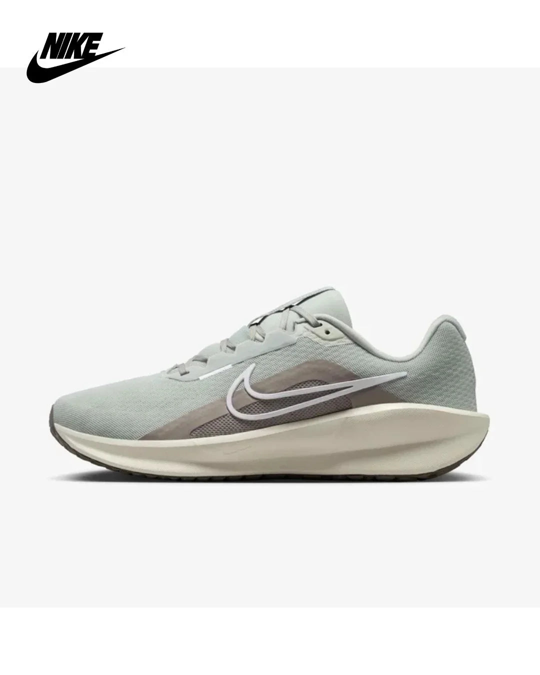 NIKE Downshifter 13 Men Road Running Shoes - Light Silver/College Grey/Sail/White
