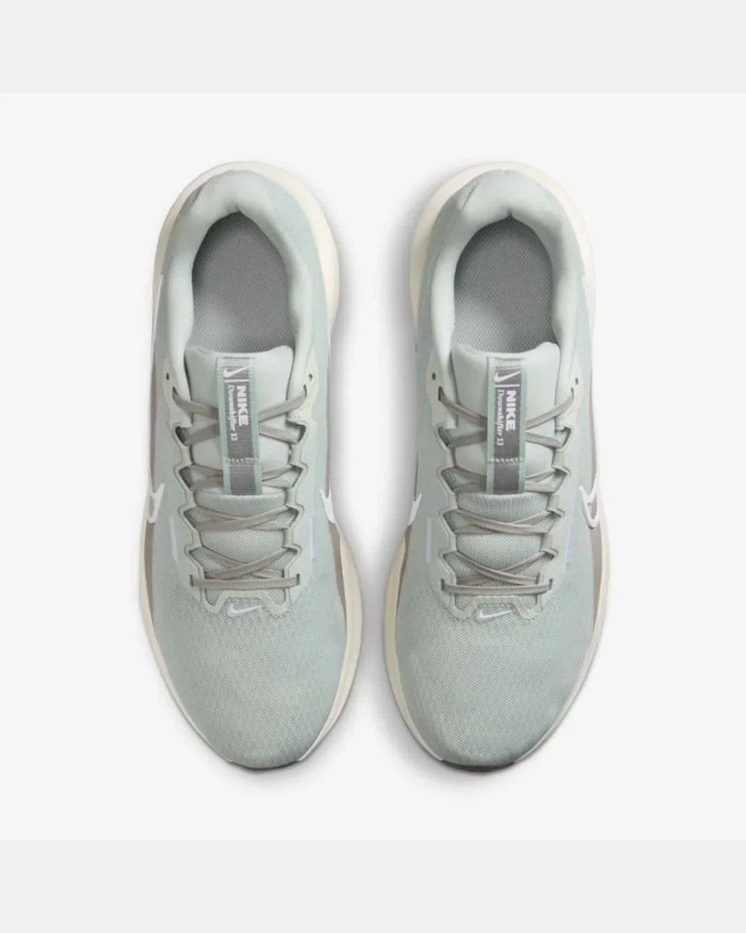 NIKE Downshifter 13 Men Road Running Shoes - Light Silver/College Grey/Sail/White