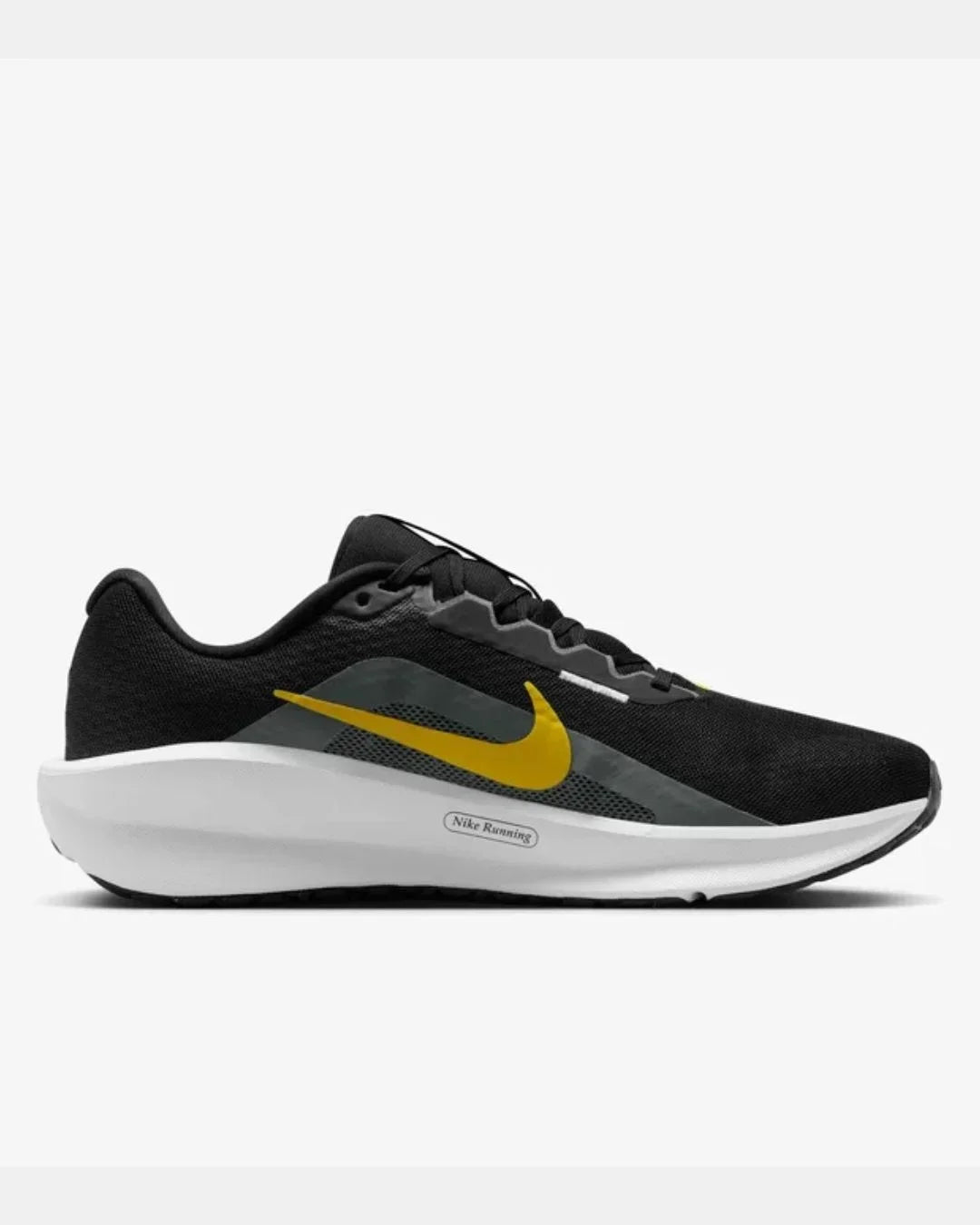 NIKE Downshifter 13 Men Road Running Shoes - Black/Iron Grey/White/Bright Citron