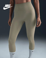 NIKE One Seamless Front High-Waisted Full-Length Women's Leggings - Light Army Black
