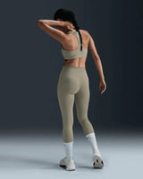 NIKE One Seamless Front High-Waisted Full-Length Women's Leggings - Light Army Black