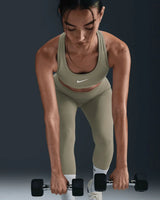 NIKE One Seamless Front High-Waisted Full-Length Women's Leggings - Light Army Black