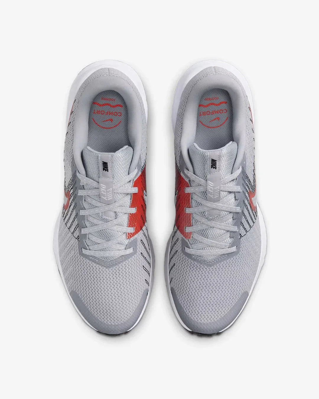 NIKE Run Defy Men's Road Running Shoes - Wolf Grey/Black/White/Bright