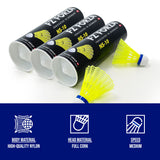 NS 10 Nylon Badminton Shuttlecock, Medium Speed (6 Pieces)