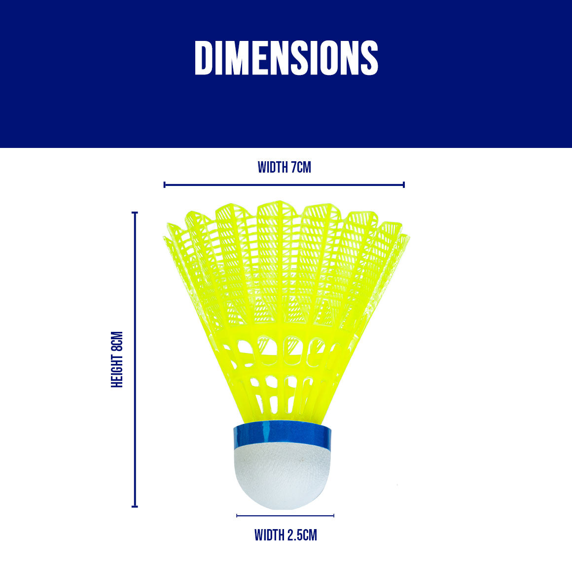 NS 10 Nylon Badminton Shuttlecock, Medium Speed (6 Pieces)