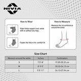 NIVIA Ankle Support Slip in With Velcro, Ankle Sleeves, Braces or Wraps , For Support & Stability  Available in S | M | L  & Black / Red Color , Used for All kind of impact Sports