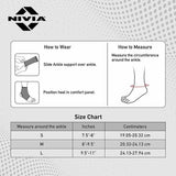 NIVIA Ankle Support Slip in , Ankle Sleeves, Braces or Wraps , For Stability & Joint Support  Available in S | M | L  & Black / Red Color , Used for All kind of impact Sports