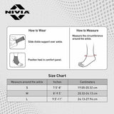 NIVIA Ankle Support With Closed Heel, Ankle Sleeves, Braces or Wraps , For Support & Stability  Available in  S | M | L  | XL & GreyColor , Used for All kind of impact Sports