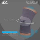 NIVIA Super Soft Knee Support - Slip in , Knee Braces & Sleeves, For Stability & Joint Support  Available in  S | M | L  | XL & GreyColor , Used for All kind of impact Sports