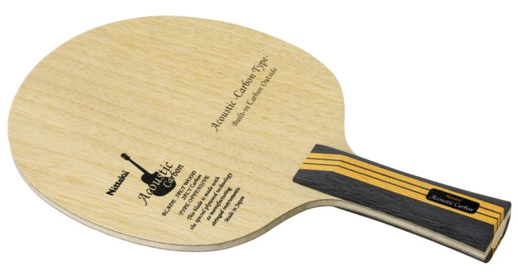Nittaku Acoustic Carbon FL Table Tennis Blade | Kibi Sports