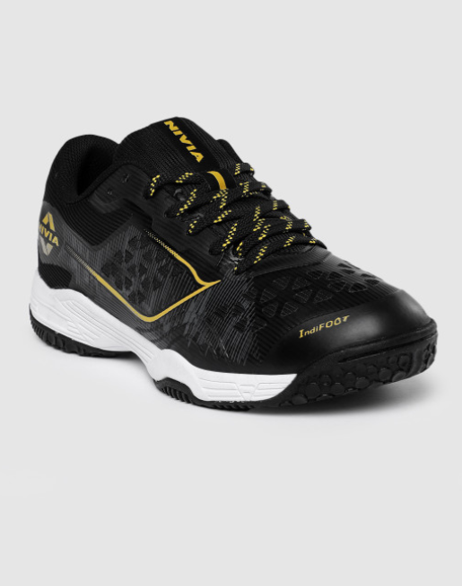 Nivia Hy-Court 3.0 Badminton Shoe (Black)