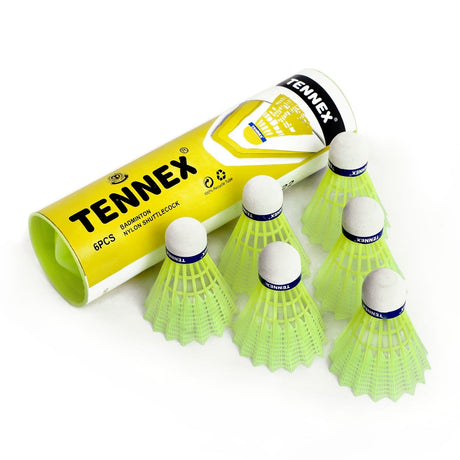 Badminton Plastic Shuttlecock (Pack of 6)